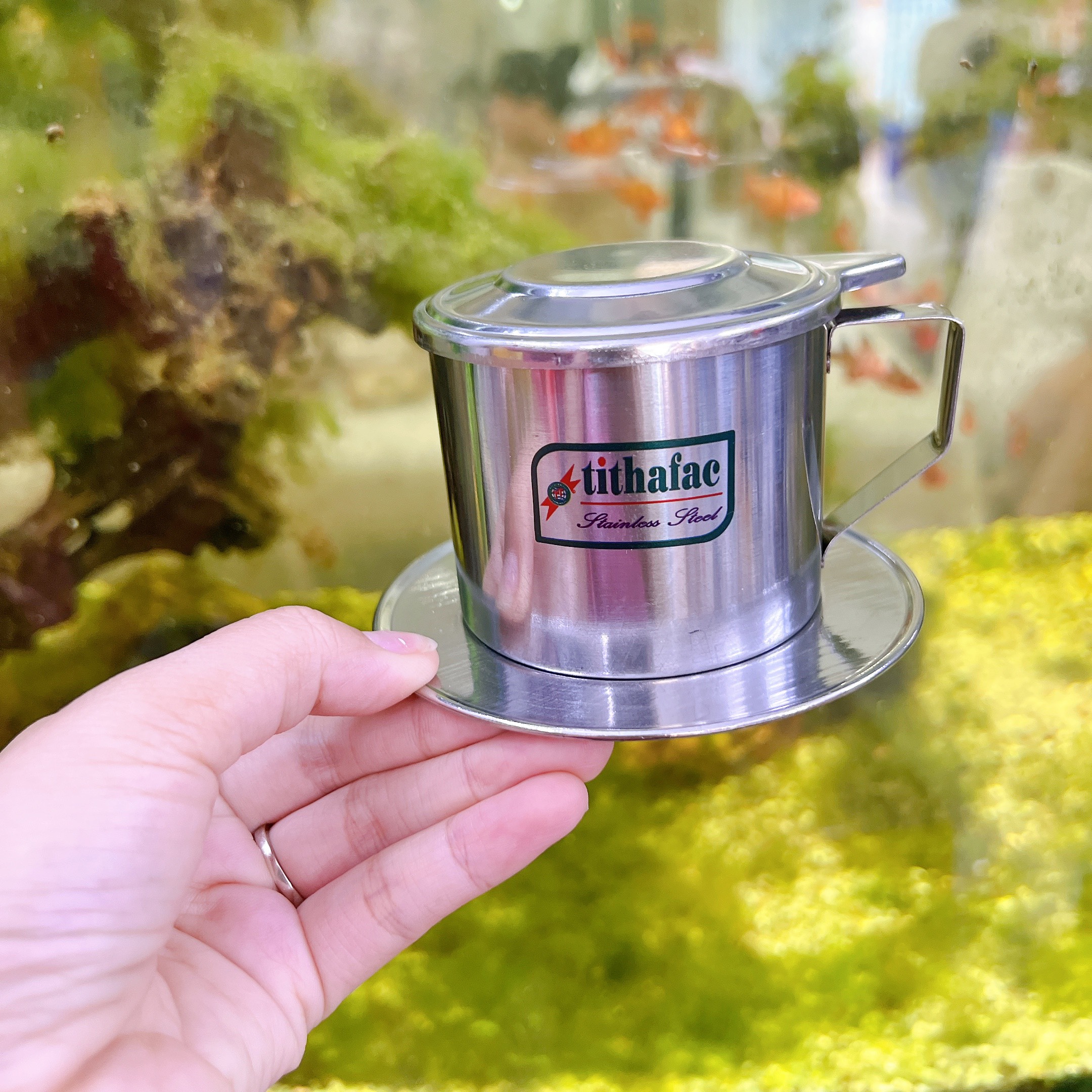 Phin cafe inox tithafac cao cấp sáng bóng chống gỉ đủ size từ nhỏ đến lớn tiện lợi