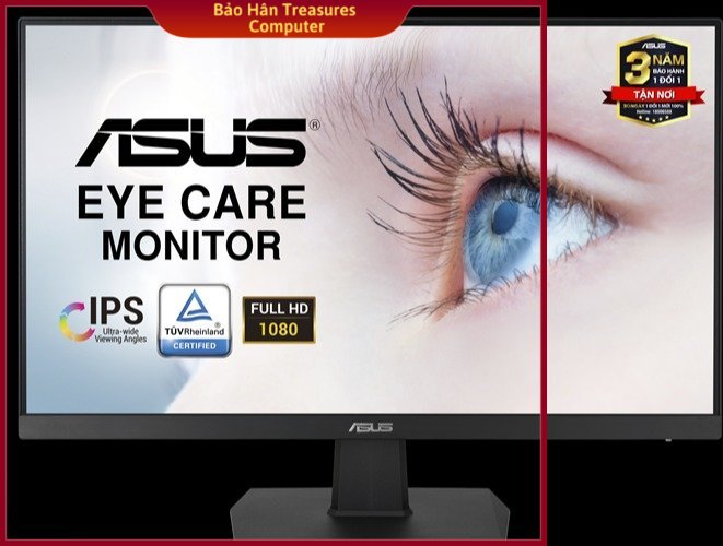 [Installment 0%] screen Asus VA24EHE (23.8 inch/FHD/IPs/250cd/m²/HDMI + D-SUB + DVI-D/75Hz) -genuine goods
