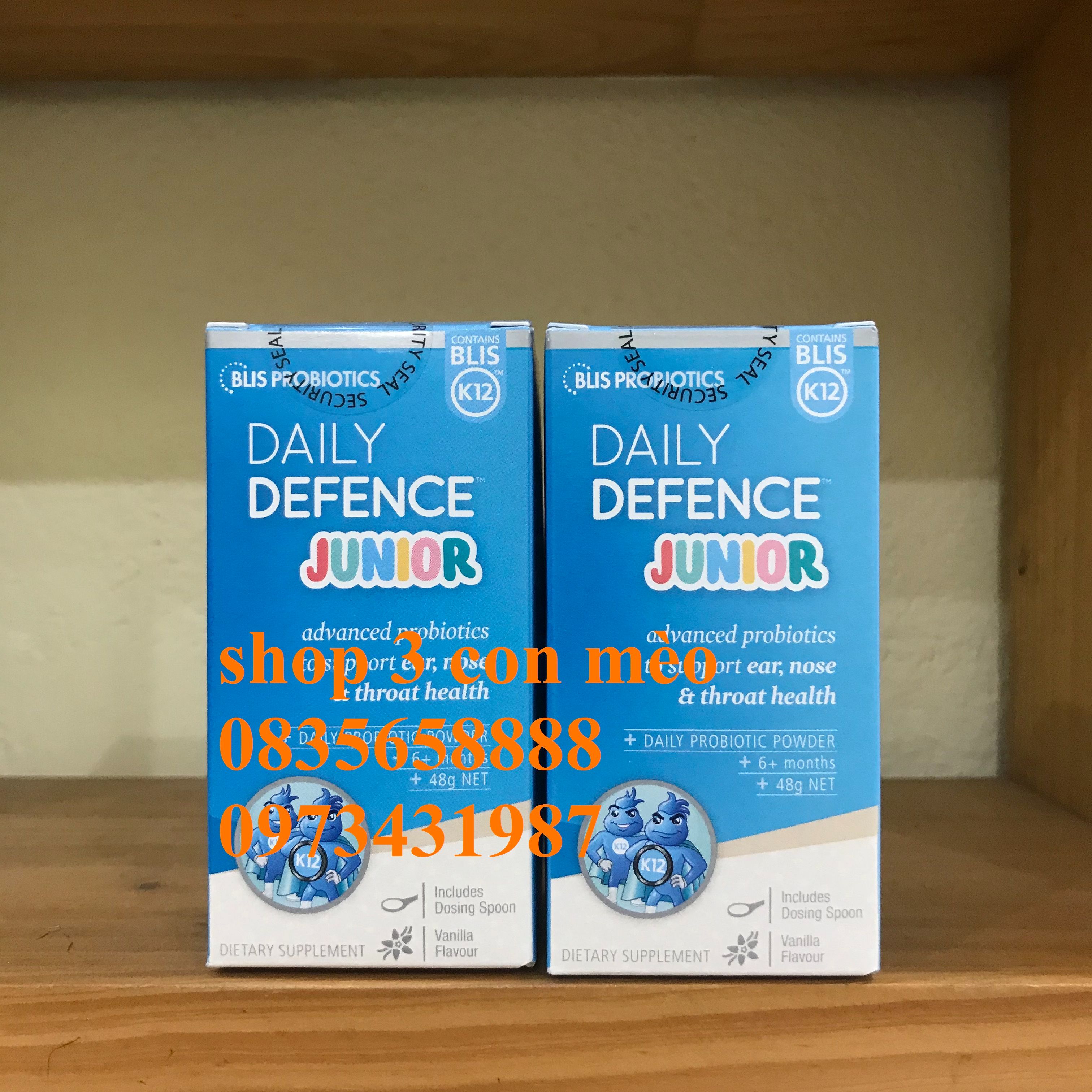 Daily Defence Junior Blis K12 bột và viên