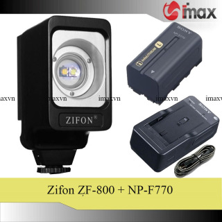 Đèn Led Video Zifon ZF-800 Plus Version II (New) + Bộ 01 pin Sony NP-F770 và 01 sạc BC-V615 thumbnail