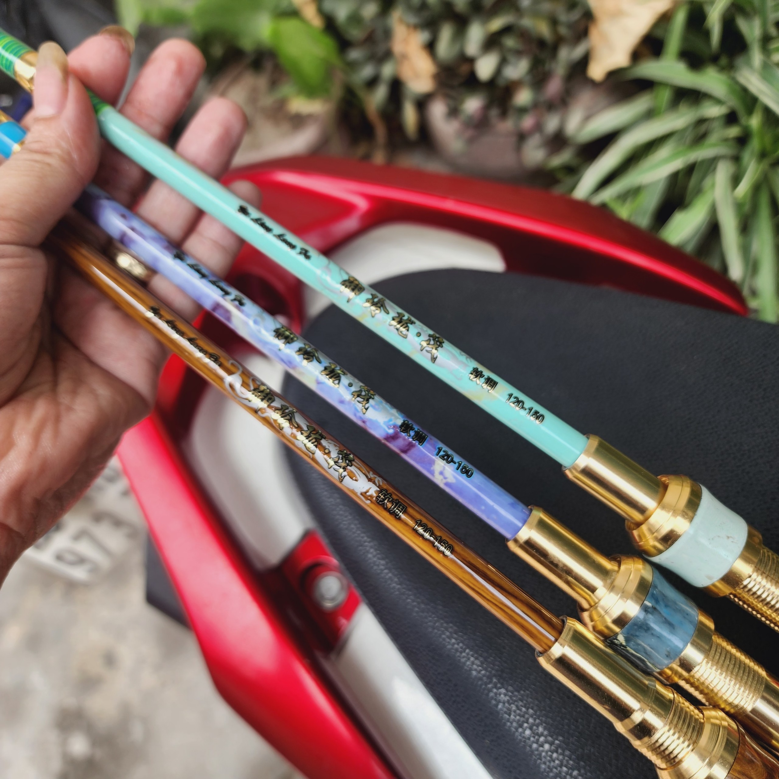 Ikada 2-Mode Fishing Rod 120cm - 15cm - Super Beautiful Colors - Super Soft - Holds Fish Very Strong