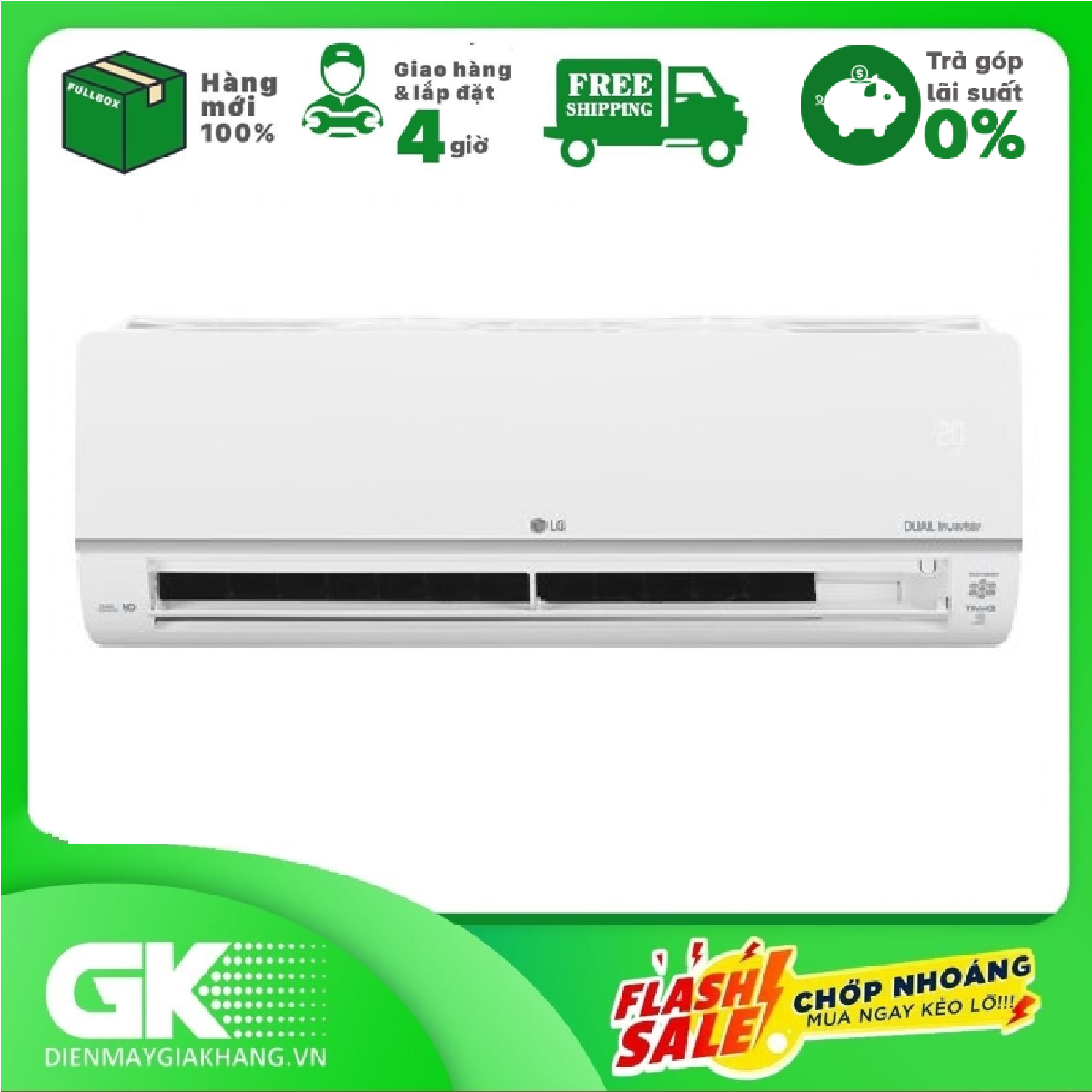 [Trả góp 0%]Máy lạnh LG Inverter 1.5 HP V13API1