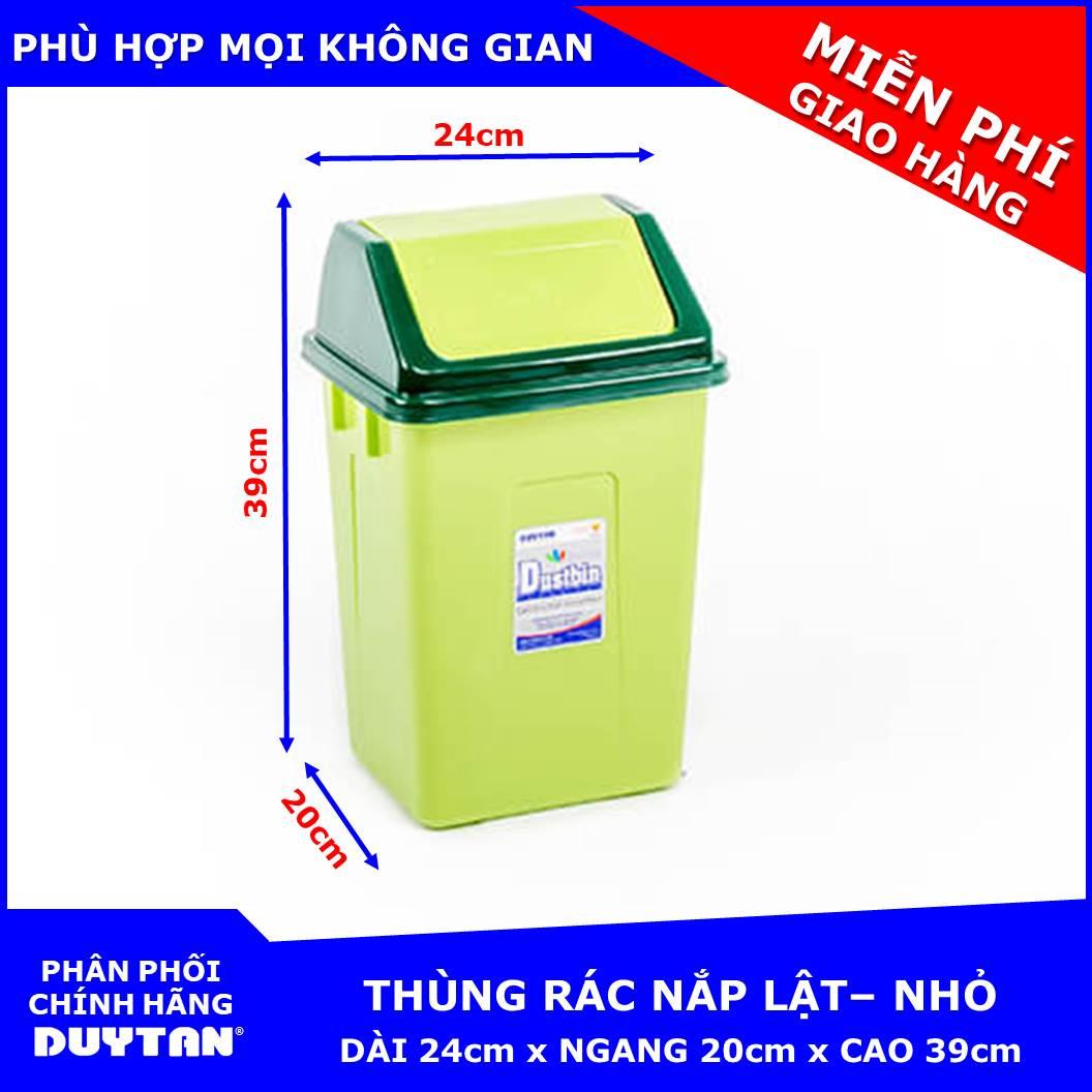 Thùng rác Nắp Lật cao cấp Duy Tân Nhỏ - Giao màu mẫu nhiên