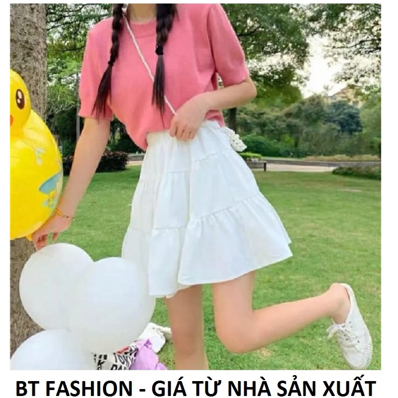 Chân Váy Voan Thời Trang BT Fashion (VA1 NGẮN 3T) - Có quần lót bên trong