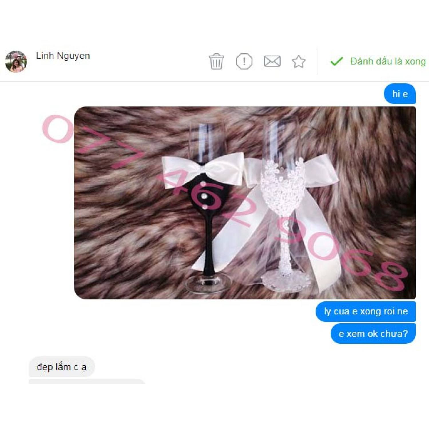 ly rượu cô dâu chú rể
