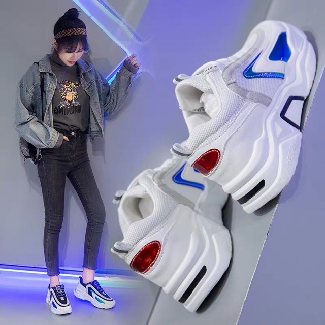 Giầy Nữ Thể Thao Sneaker TK Phản Quang Thời Trang Trẻ (shophanhan)