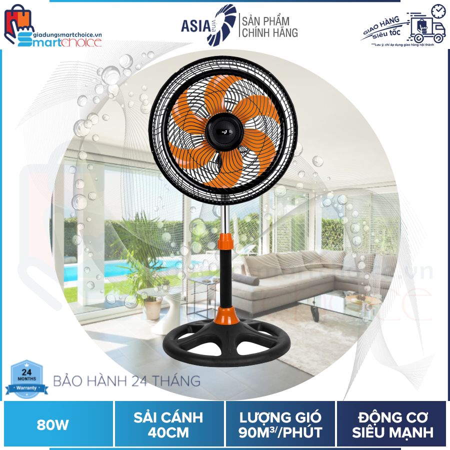 Quạt lửng ASIAvina ATB1601 - Quạt Turbo ASIA - Quạt siêu mạnh