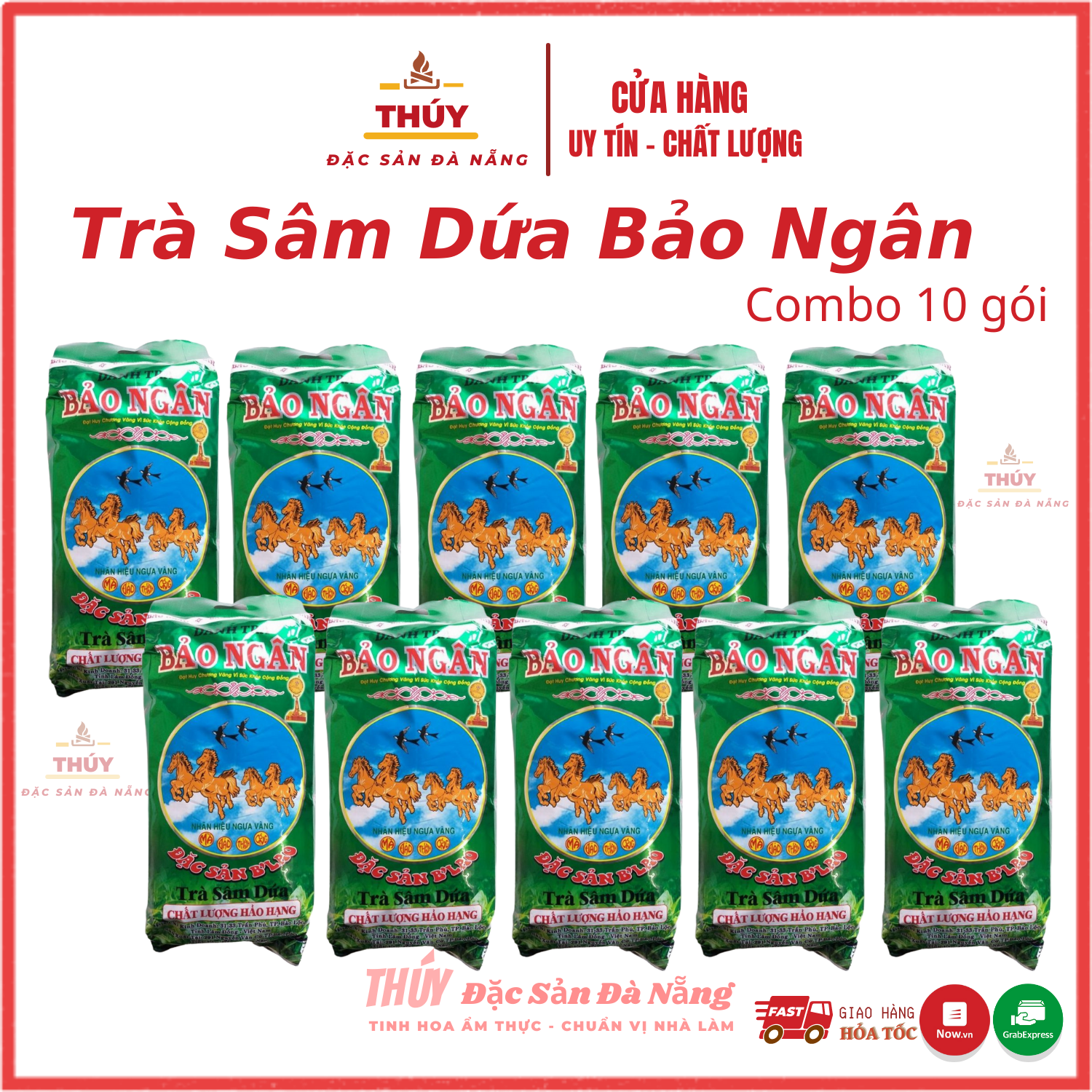 Trà Sâm Dứa Bảo Ngân gói 350gr  - thơm mát