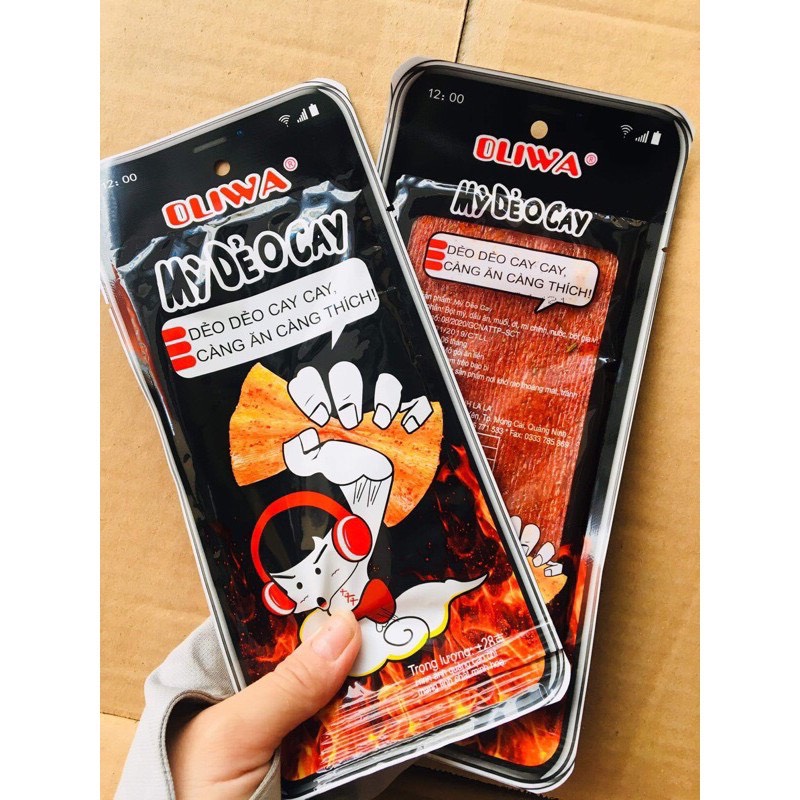 2 gói mỳ dẻo cay mẫu mới