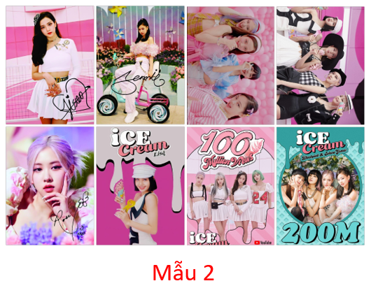 sét card BACKPINK 8 tấm khổ A6(10X14CM)
