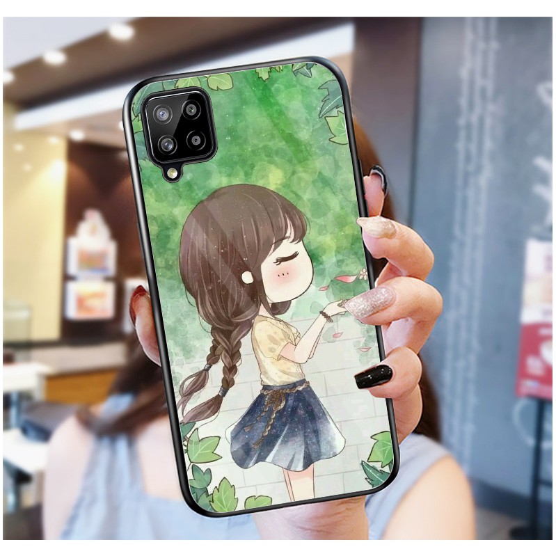 Ốp Lưng GALAXY A12, A22 4G,M32 , M12, A22 5G, M22 mặt kính cường lực cao cấp, ốp đôi