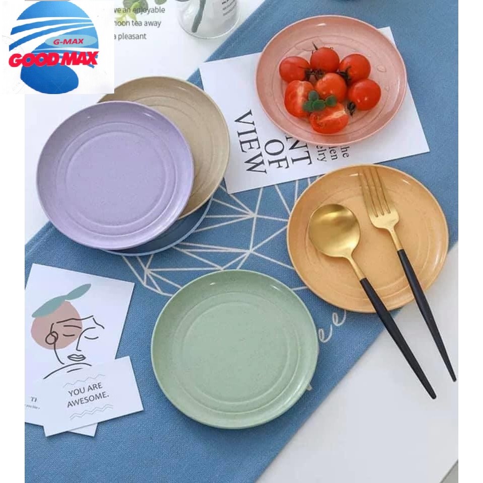 SET 6 ĐĨA LÚA MẠCH AN TOÀN GMAX, 6 MÀU KHÁC NHAU