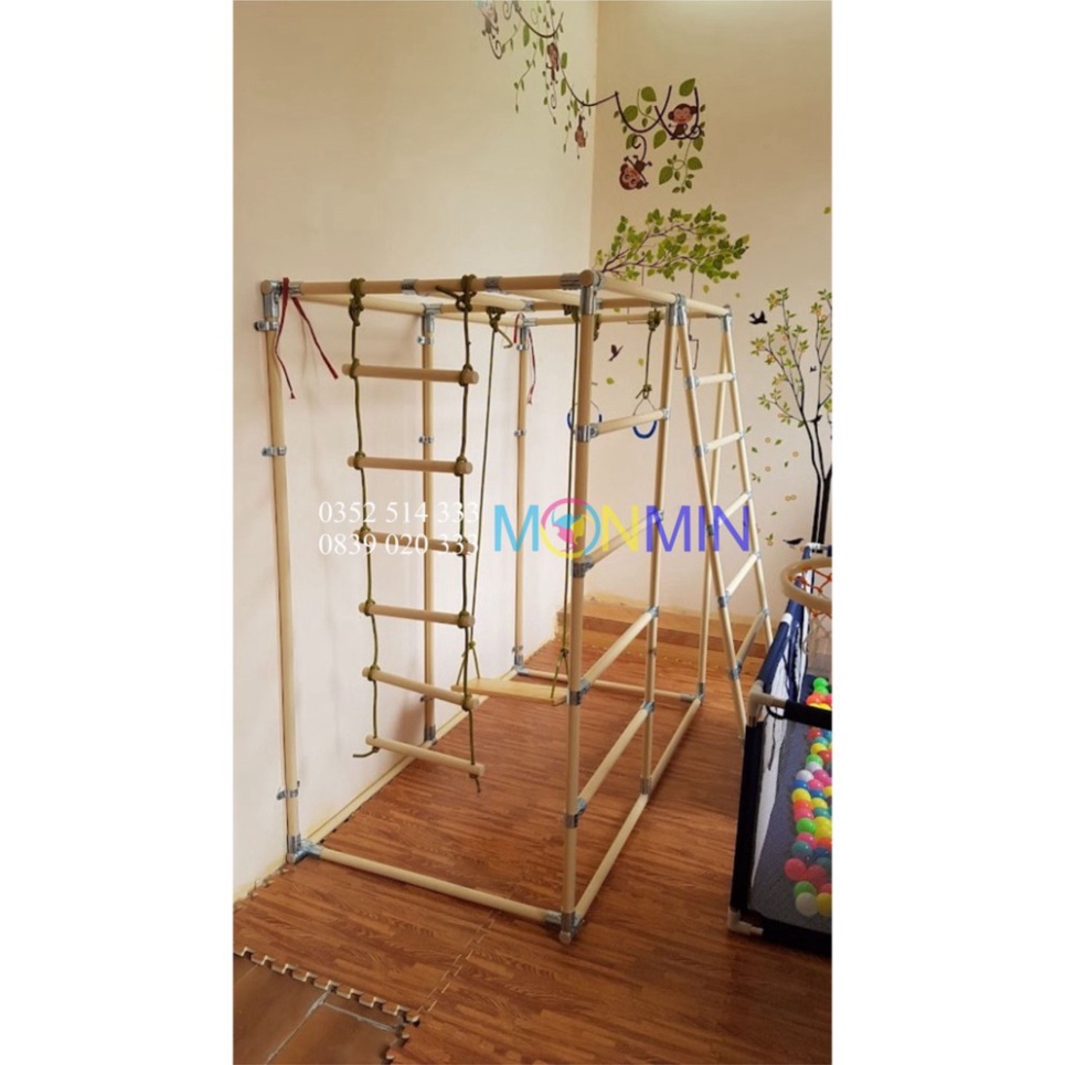 Xà đu đa năng Satech - Khung vận động cho bé - Bộ Gấp Gọn