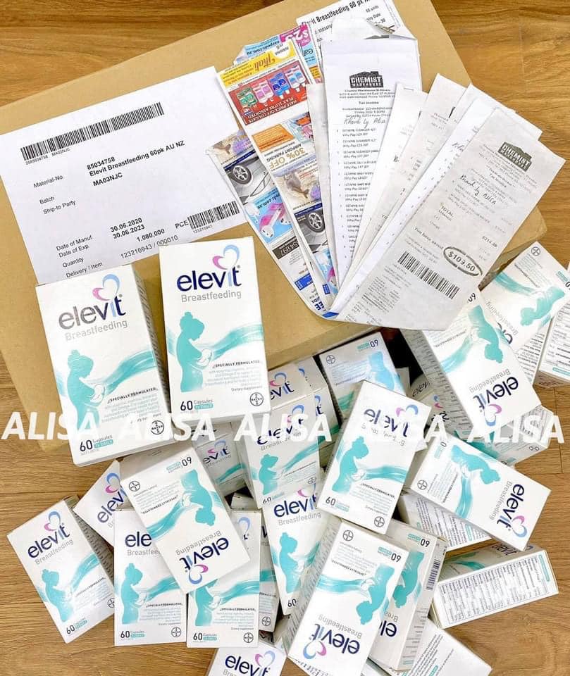 Elevit Breastfeeding Úc - ELEVIT SAU SINH 60 viên