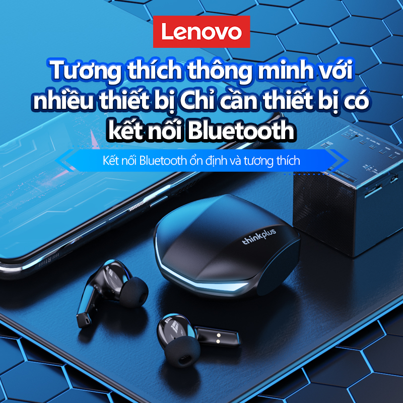Lenovo Tai Nghe GM2 Pro Tai Nghe Không Dây Bluetooth 5.3 Độ Trễ Thấp Có Mic Tai Nghe Game TKhông Dây Chân ThựcÂ