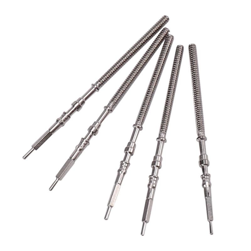 30pcs movement watch steel stem crown kit watch of parts nh35 nh36 nh38 nh39 movement watch stem spare parts