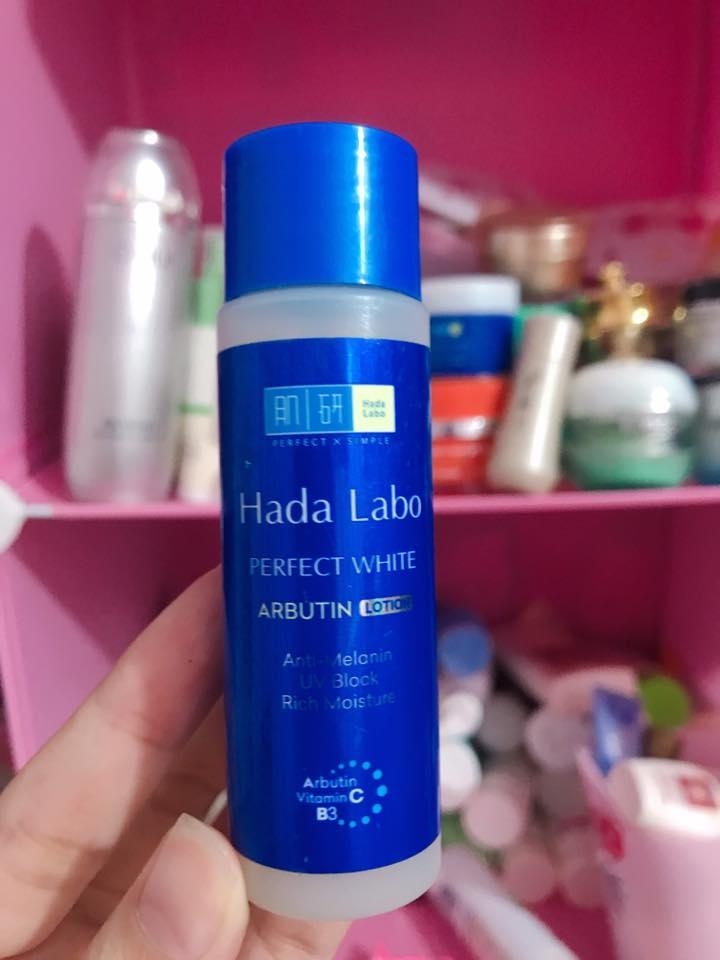 Set 2 chai Dung dịch dưỡng trắng Hada Labo PERFECT WHITE 40ml (Xanh)