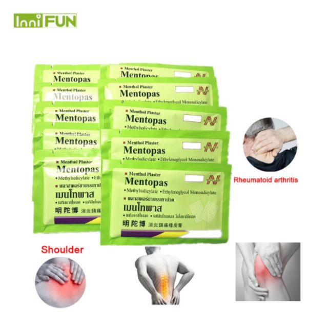 Miếng dán đau nhức Mentopas 10 miếng/gói