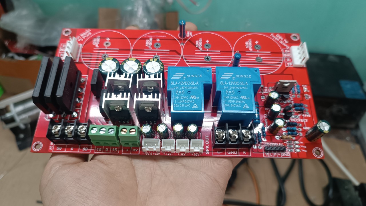 Mạch Nguồn 4 Tụ Full Nguồn Phụ FR4 2 Lớp Plus