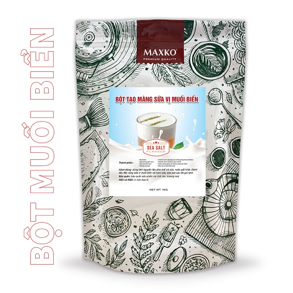 Bột tạo màng sữa vị muối biển, túi 1KG