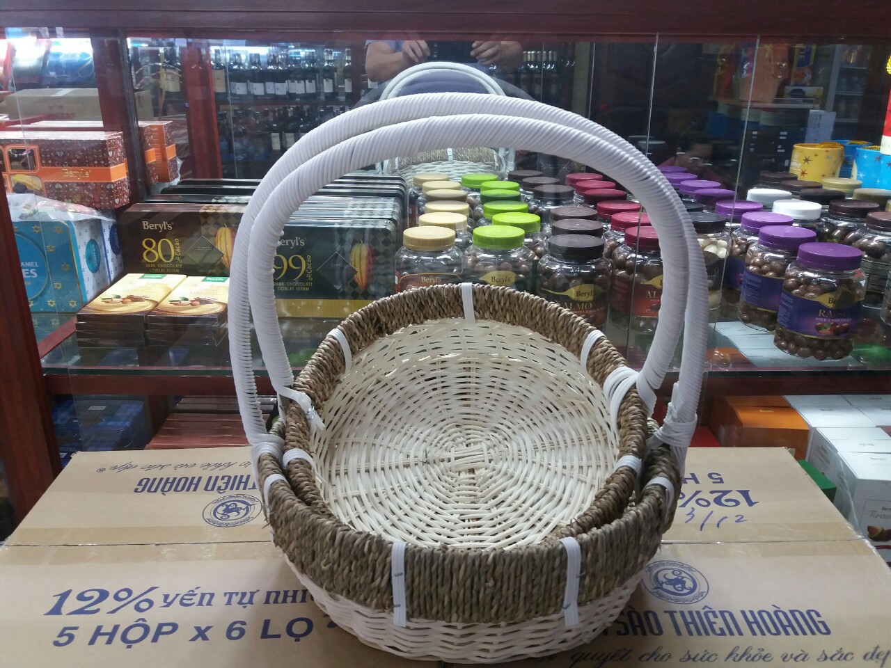 Mẫu giỏ mây tre đan