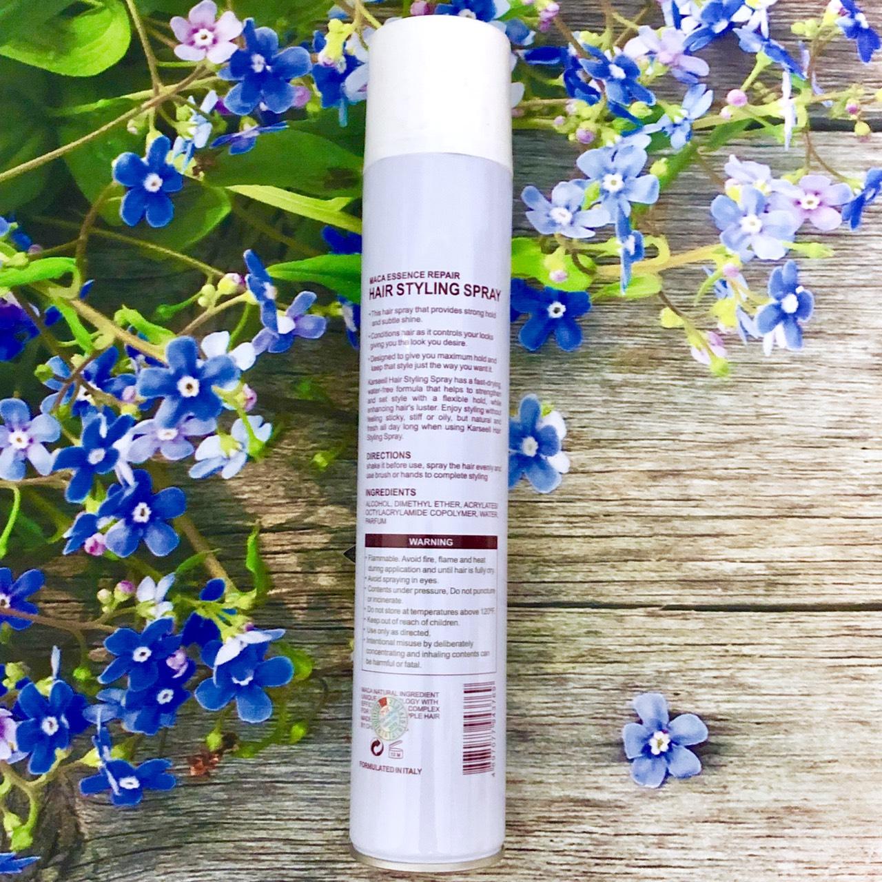 [+Tặng mũ trùm]Keo xịt tóc Karseell Maca Spray 380ml