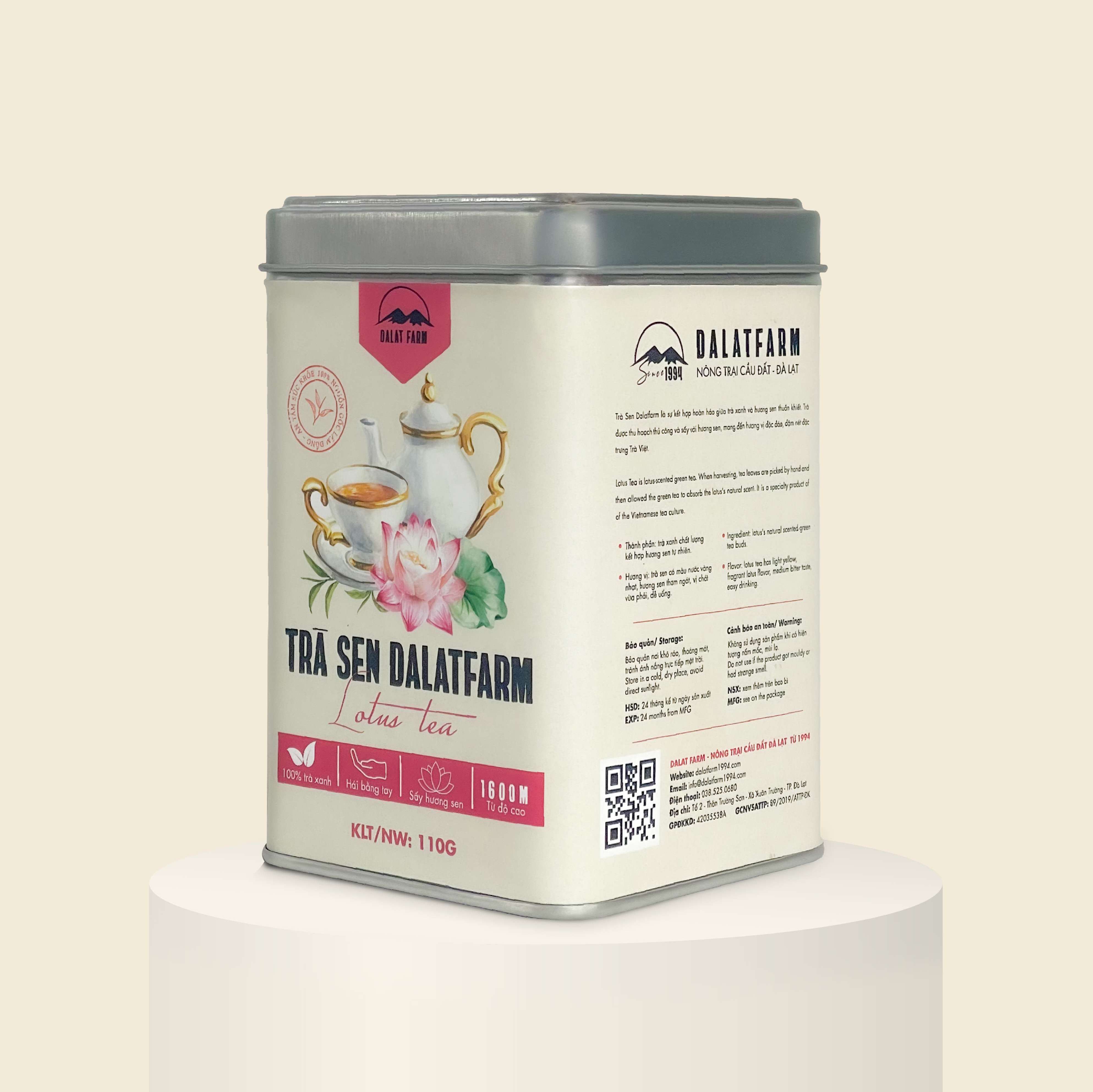 Trà Sen DalatFarm - Hộp 110Gr