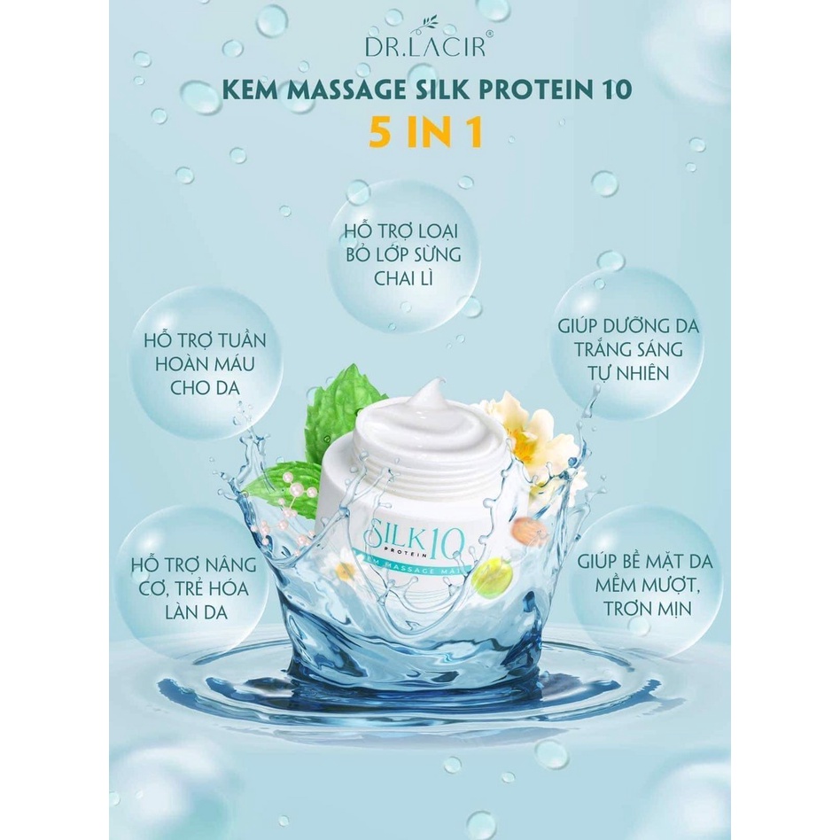 Kem Massage Mặt Silk Protein 10 Dr.lacir 100ml