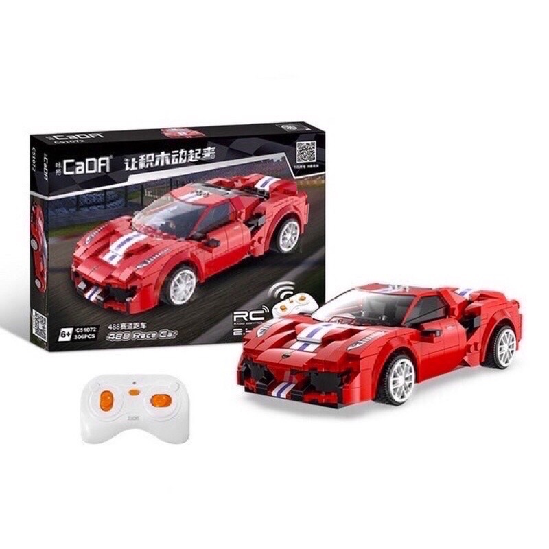 Lego Technic - CaDA 51072 ( Lắp Ráp Siêu Xe Ferrari 488 306 Mảnh )
