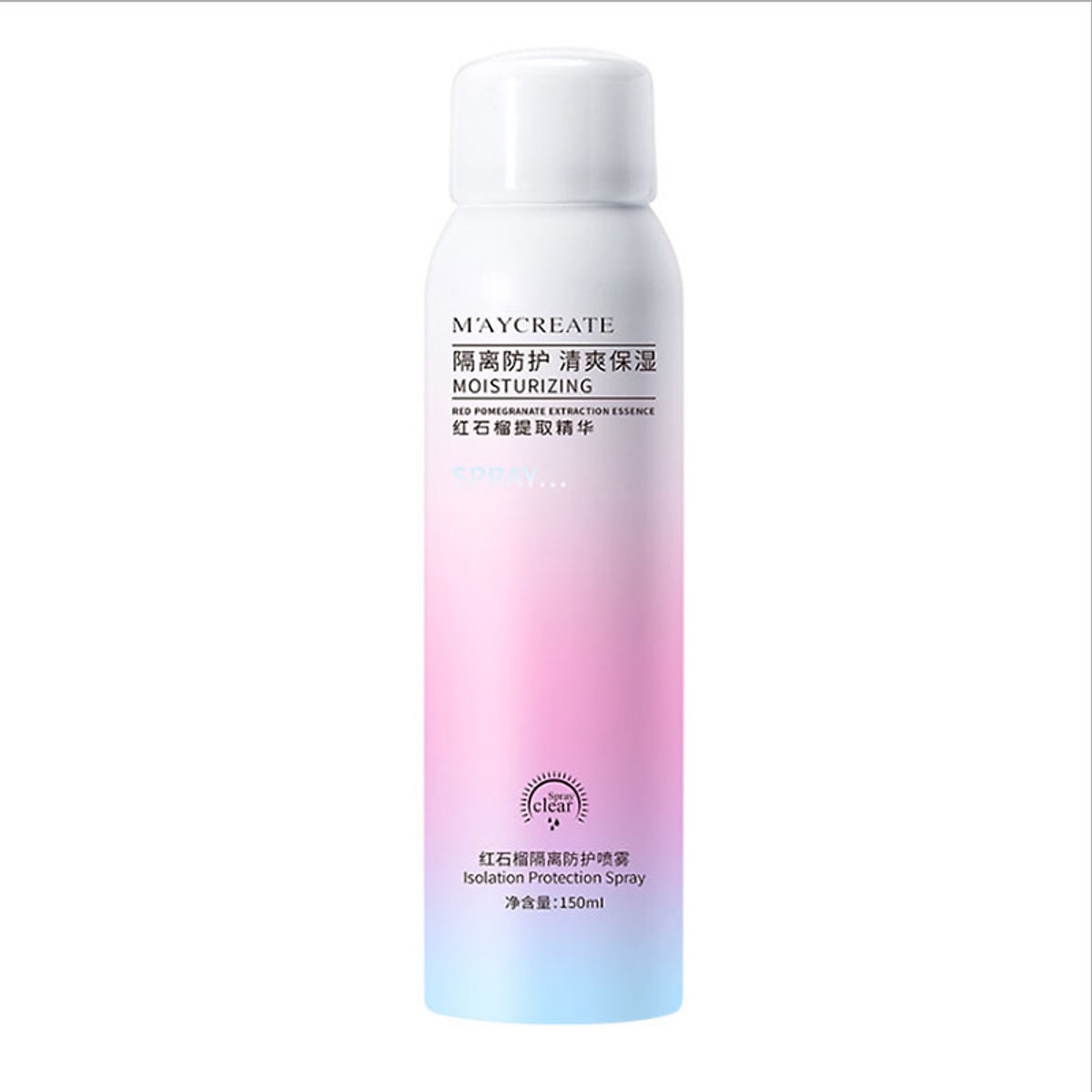 XỊT CHỐNG NẮNG TRẮNG DA MAYCREATE MOISTURIZING SPRAY 150ML