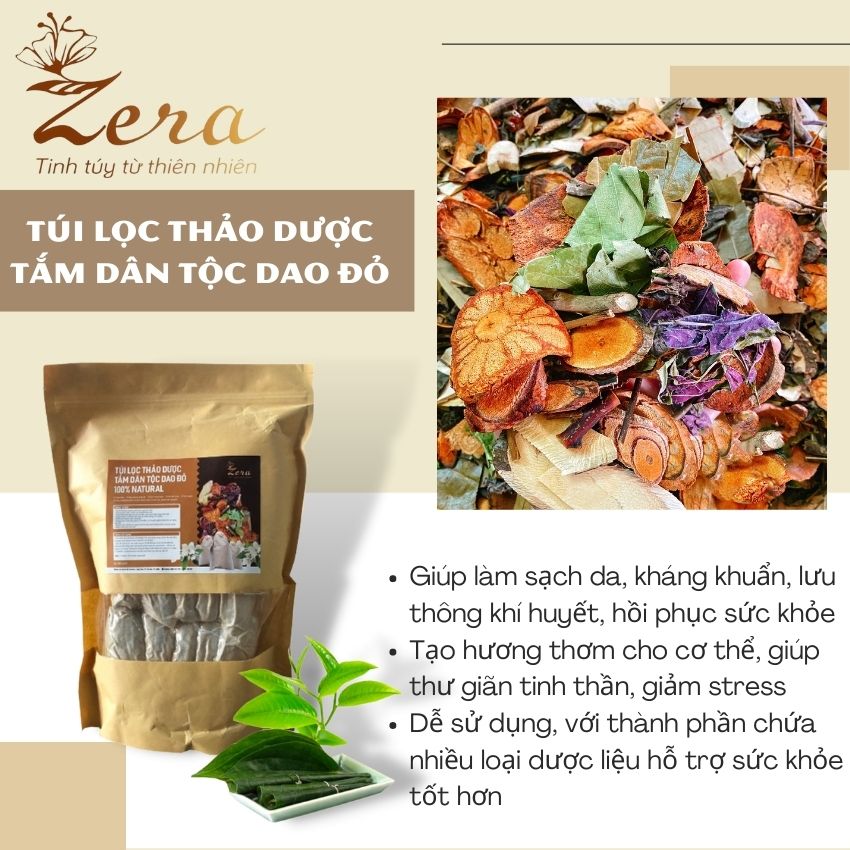 Túi lọc thảo dược tắm dân tộc dao đỏ 1kg