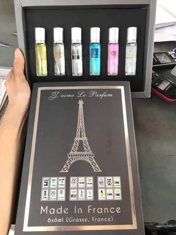 [HCM]Set 6 Chai Nước Hoa Chiết Lăn 6ml Cao Cấp