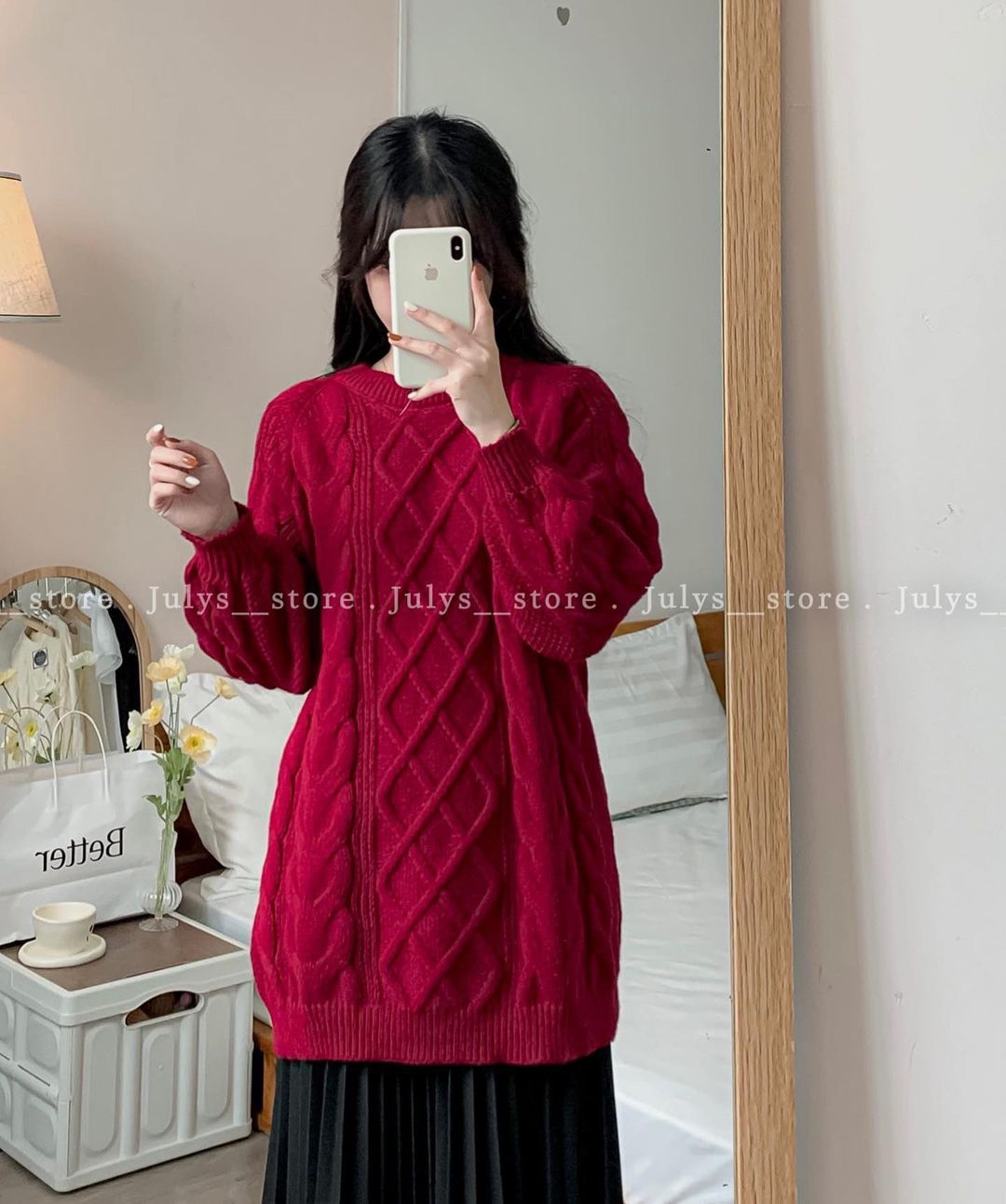 Áo len thừng oversize Chất len dày dặn Hàng QC