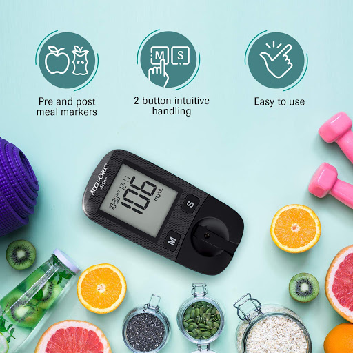 QUE THỬ ĐƯỜNG HUYẾT ACCU-CHEK ACTIVE ( HỘP 25 QUE THỬ)