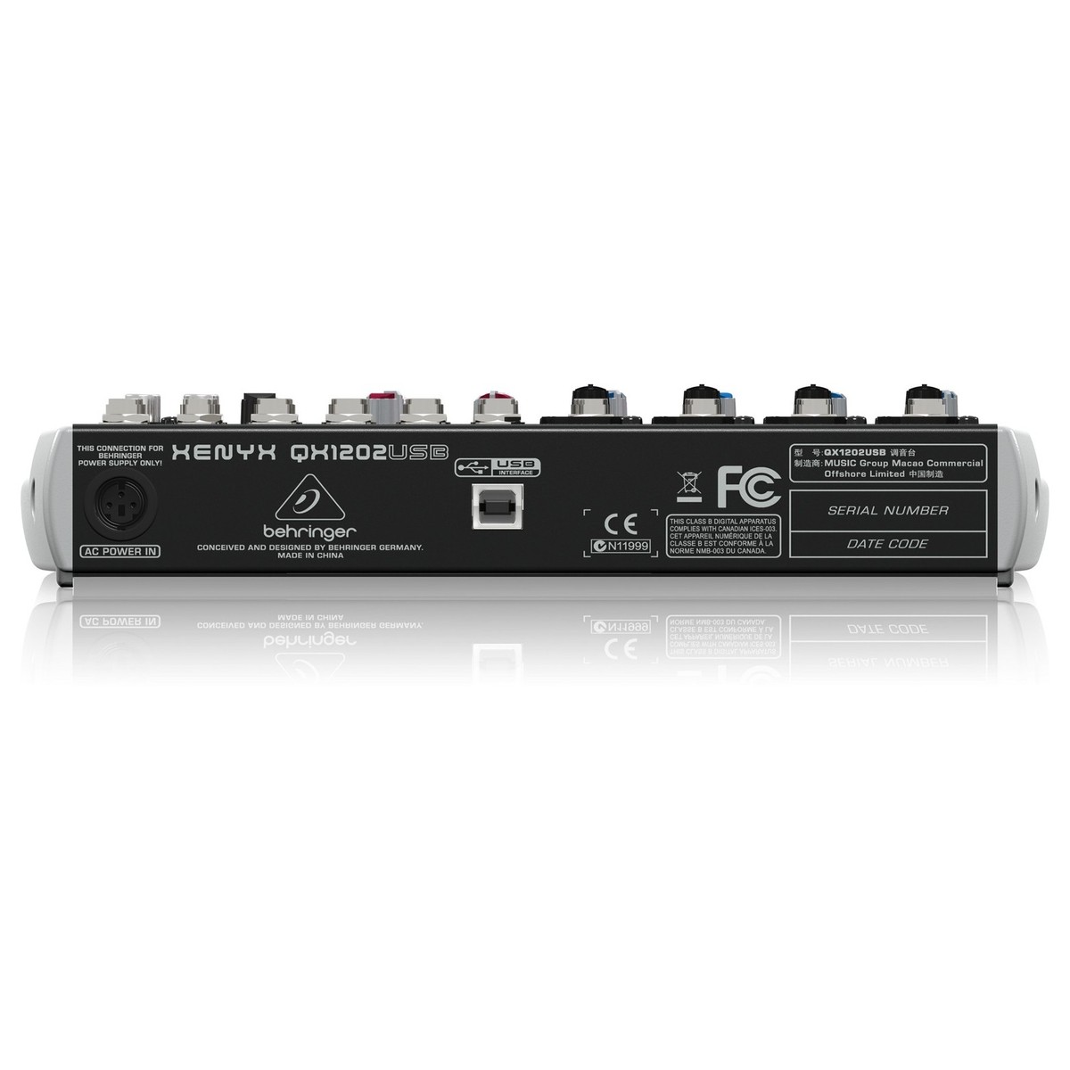 Mixer USB 12 Cổng kèm hiệu ứng Behringer QX1202USB