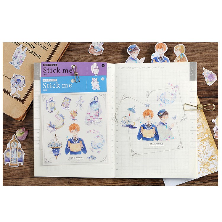 Tấm sticker chàng trai Stick me M005