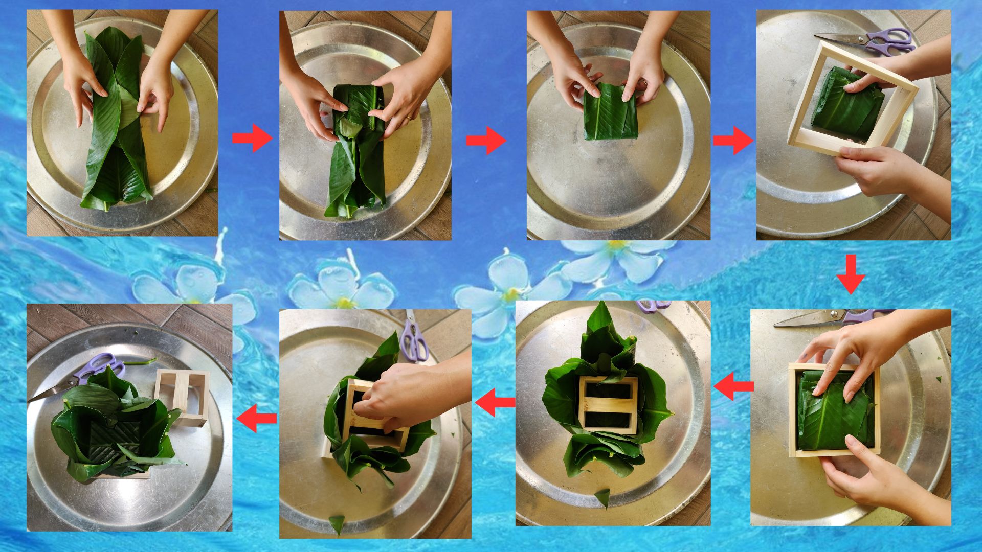 Khuôn bánh chưng thông minh 2 bộ phận, giúp công việc gói bánh trở nên đơn giản và thích thú