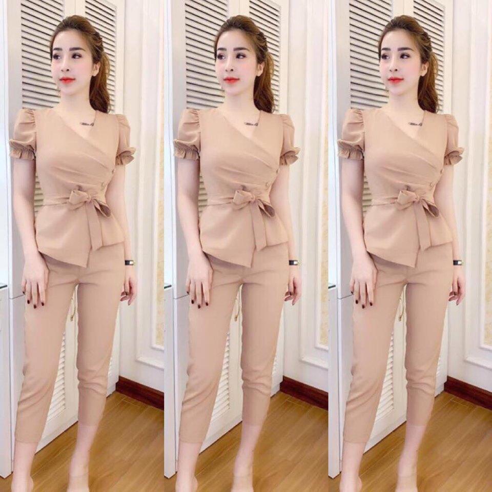 [HCM]SET BỘ THỜI TRANG THẮT NƠ EO SIÊU DỄ THƯƠNG