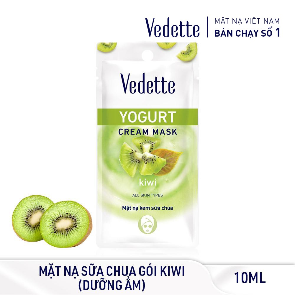 Mặt nạ kem sữa chua Kiwi Vedette 10ml *DƯỠNG ẨM VÀ SÁNG DA* (TPM045)