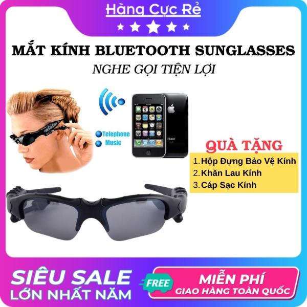 Mắt kính bluetooth Sunglasses nghe gọi cực kỳ tiện dụng - Mắt kính kiêm tai nghe không dây tai nghe bluetooth
