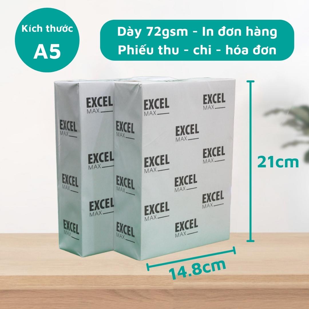 Giấy A5 Excel 80gsm Đủ 500 tờ [Thùng 10Gram] THIỆN PHƯỚC