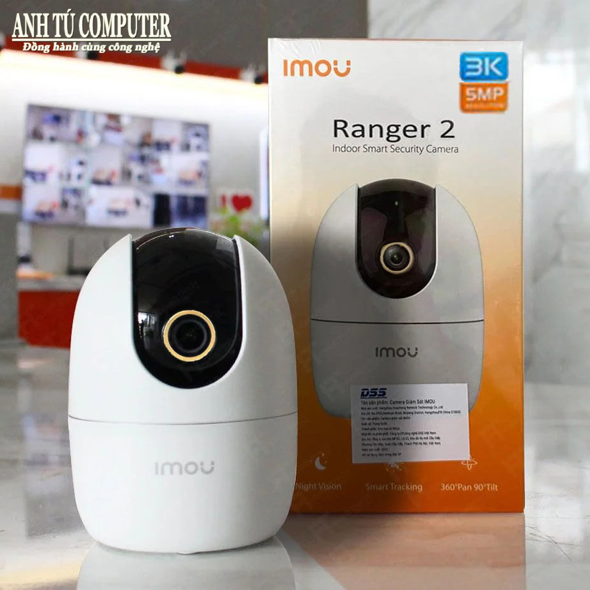 Camera WiFi quay quét Imou Ranger 2 5MP 3K A52P