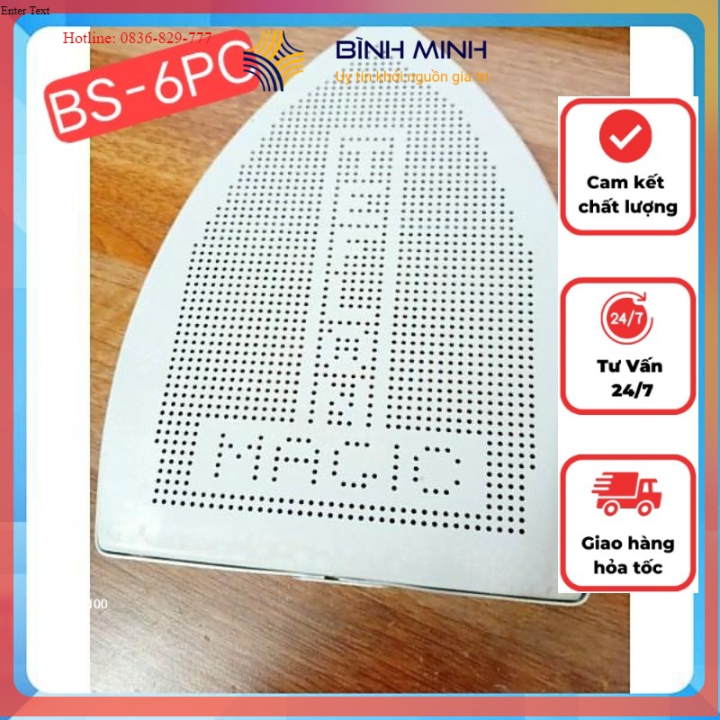 Tất là bs-6pc, mặt nạ bàn ủi công nghiệp nhãn hiệu kebank's