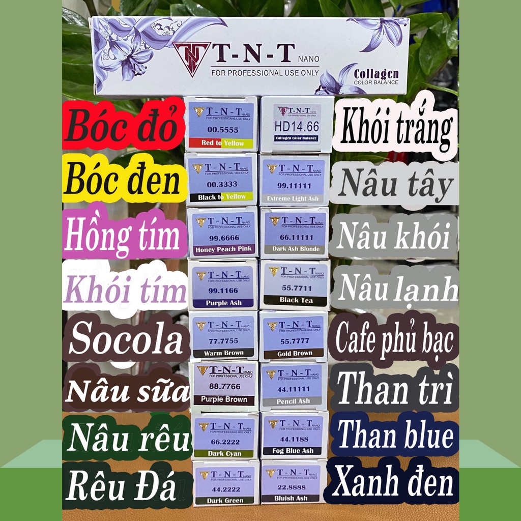 Thuốc nhuộm tóc, Màu nhuộm tóc TNT Plus chính hãng, màu nhuộm siêu dưỡng, lên màu chuẩn | Bill Hair, Billhair