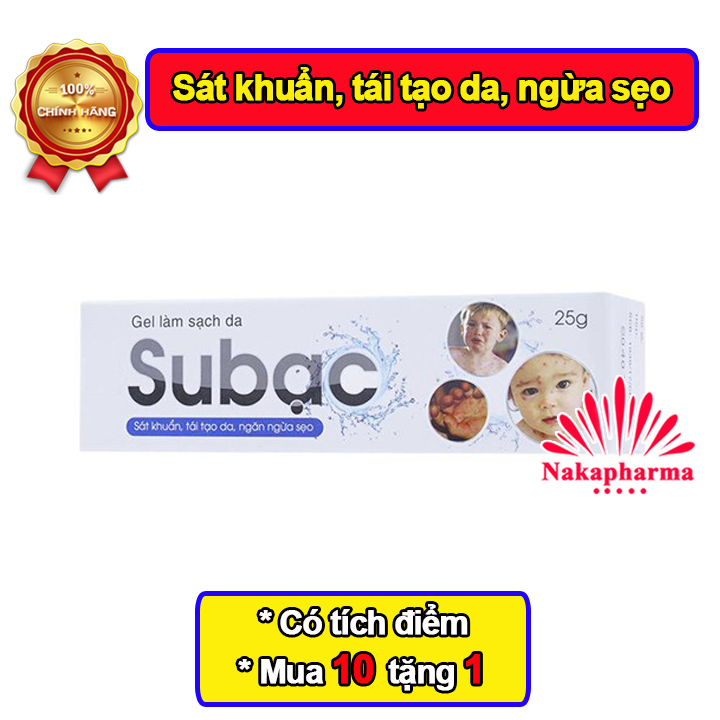 Gel làm mát và sát khuẩn Subac