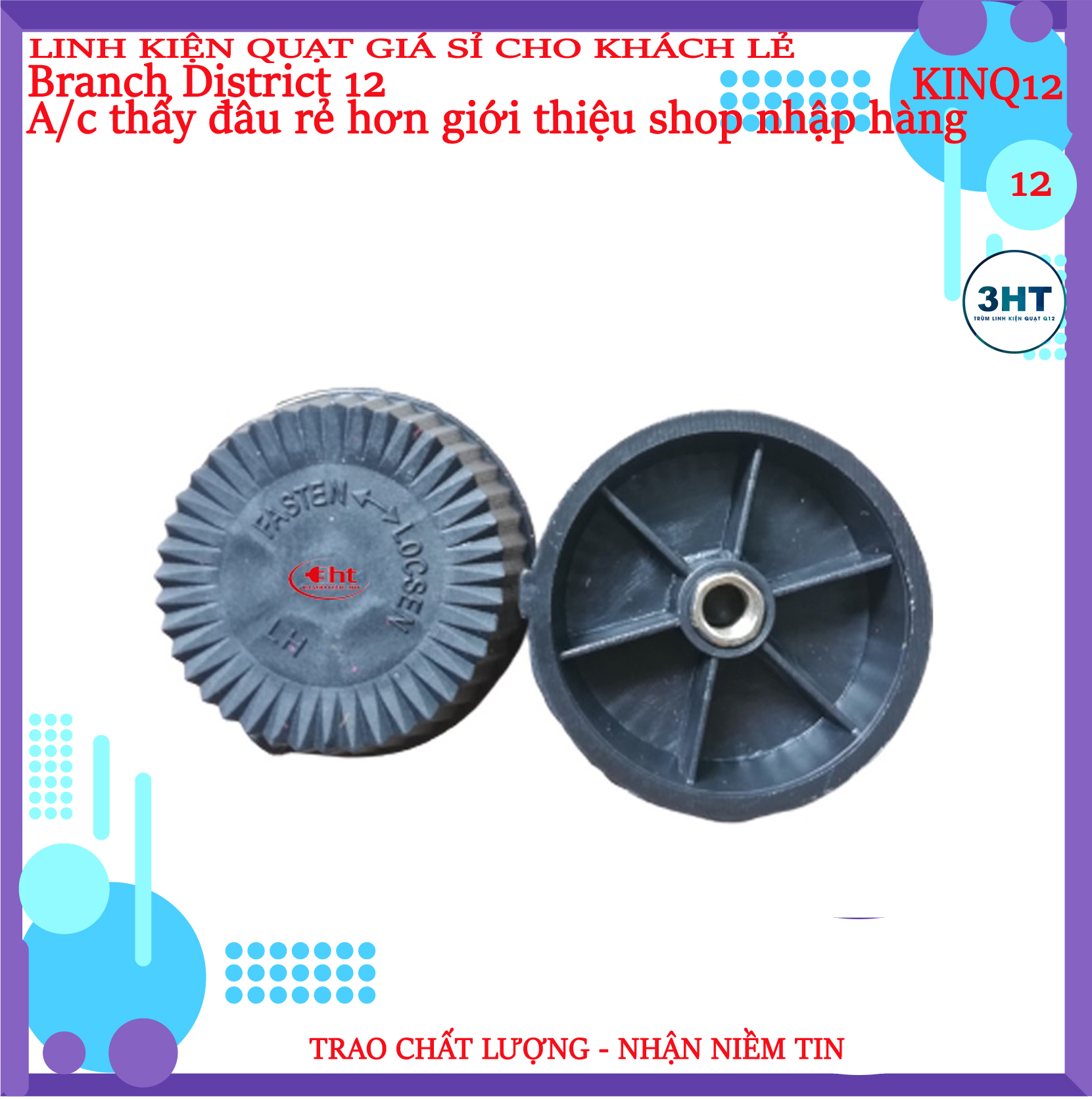 Khóa cánh quạt có đồng thau - 3HT