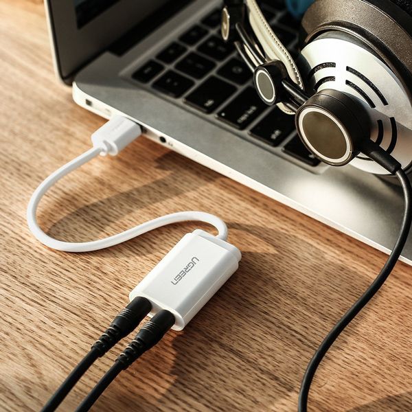 Card sound USB 2.0 to 3.5mm chính hãng Ugreen 30143