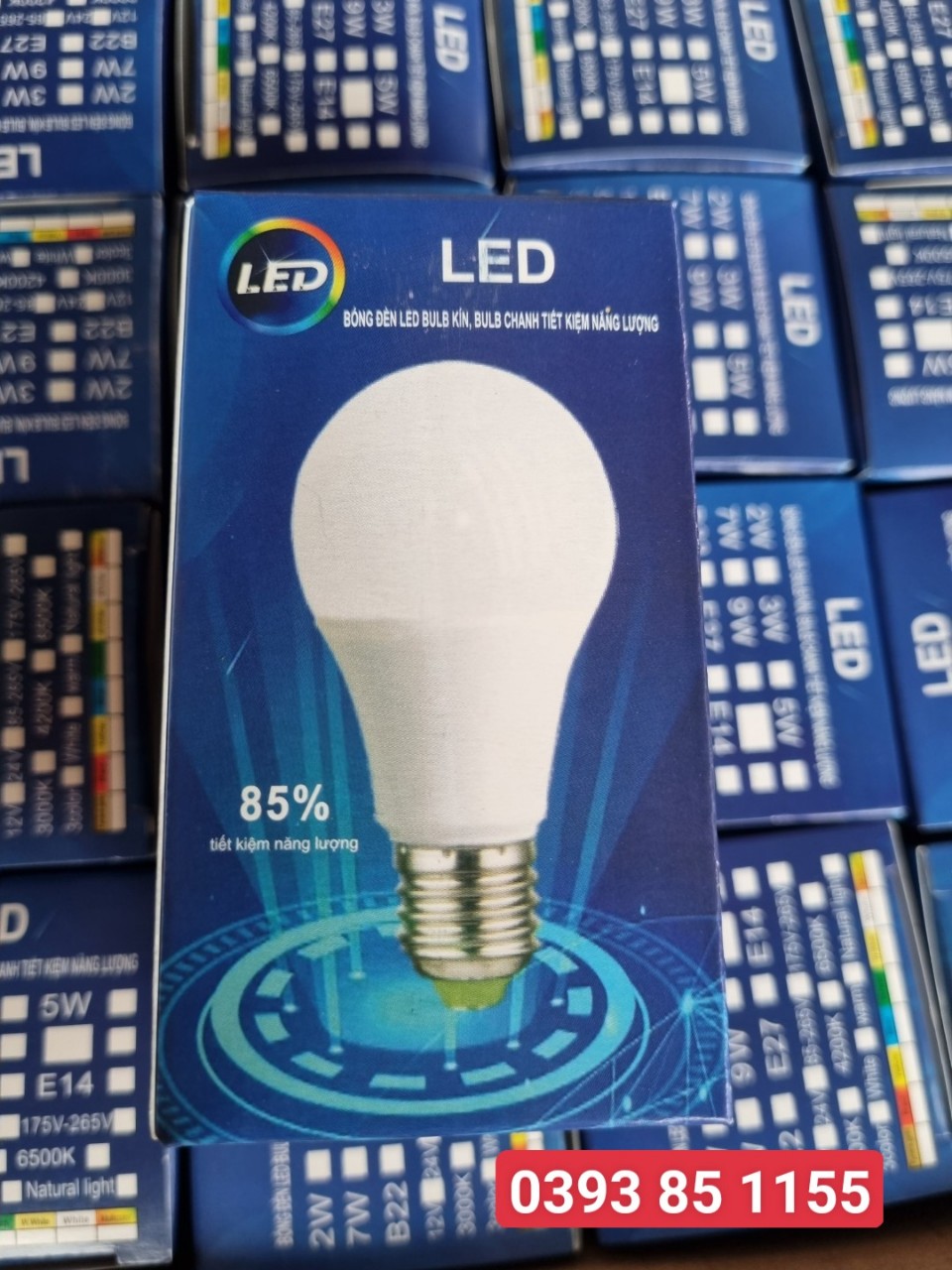 Bóng đèn LED BULB kín nước tròn 3W (ánh sáng trắng - vàng nắng)