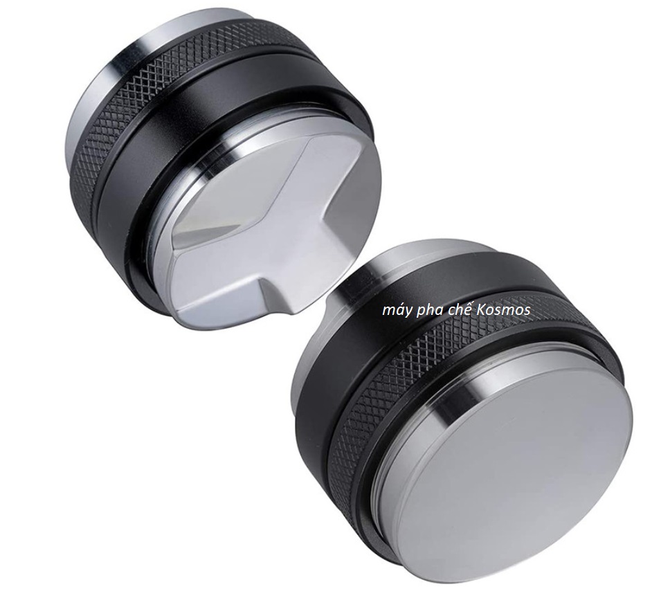 Temper OCD 2 đầu size 51/53/58mm (kết hợp nén và phân bổ cà phê) - Cục dàn đều hai mặt cho máy pha cà phê