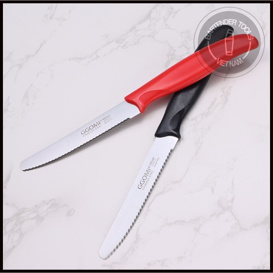 Dao gọt hoa quả, cắt bánh mỳ lưỡi răng cưa GG360 xuất xứ Hàn Quốc dài 22cm (lưỡi thép không gỉ)